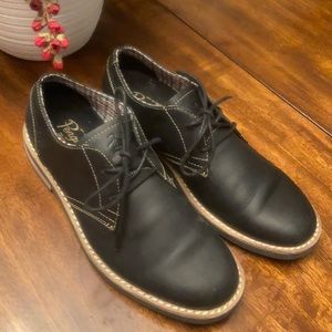 Original Penguin Black Leather Derbys